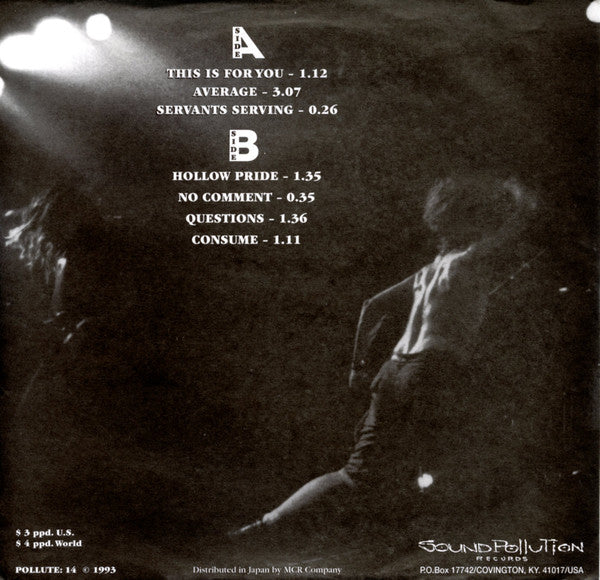 Cold World : Pretentious Assholes (7")