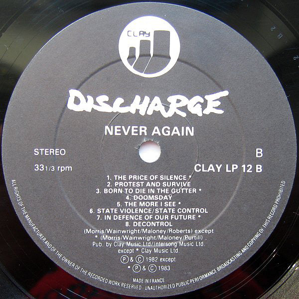 Discharge : Never Again (LP, Comp, Gat)