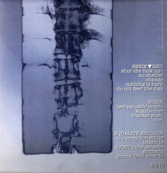 Seein' Red / Stack : Backbone Split 7 Inch (7")