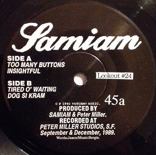 Samiam : I Am (7", RE)