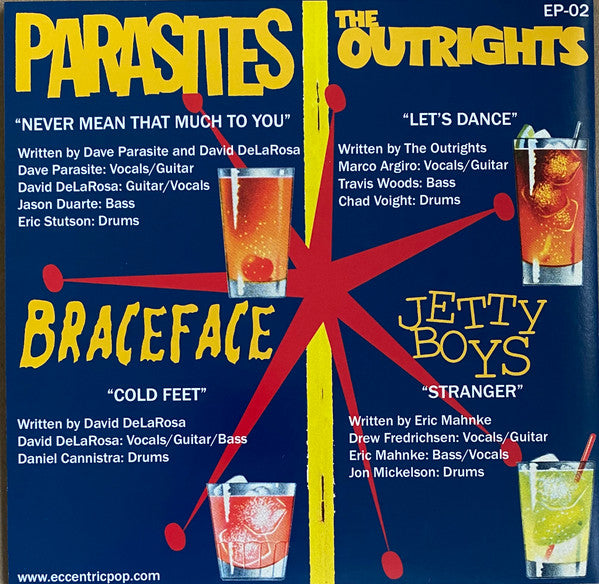 Parasites / Braceface (2) / The Outrights / Jetty Boys* : Parasites / Braceface / The Outrights / Jetty Boys (7", EP)