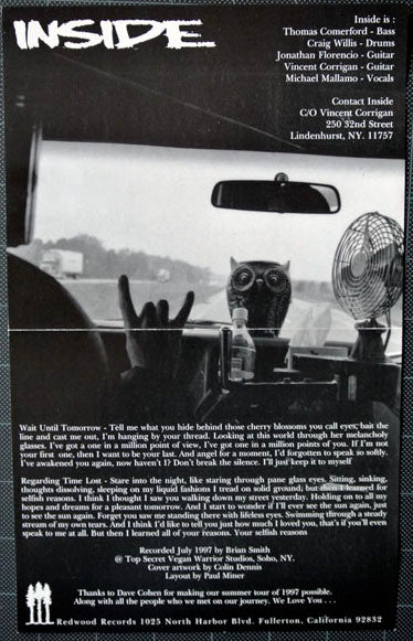 Inside (9) : Regarding Time Lost (7")