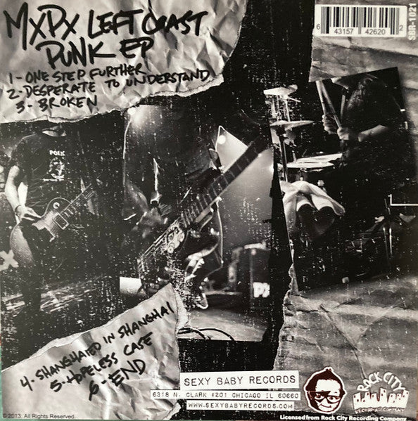 MxPx : Left Coast Punk EP (7", EP, Mar)
