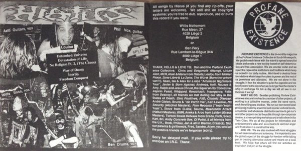 Hiatus (2) : Way Of Doom (7")