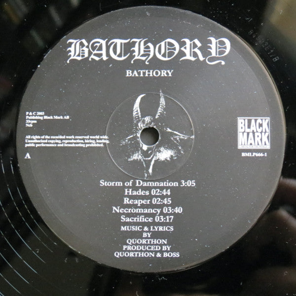 Bathory : Bathory (LP, Album, RE, RM)