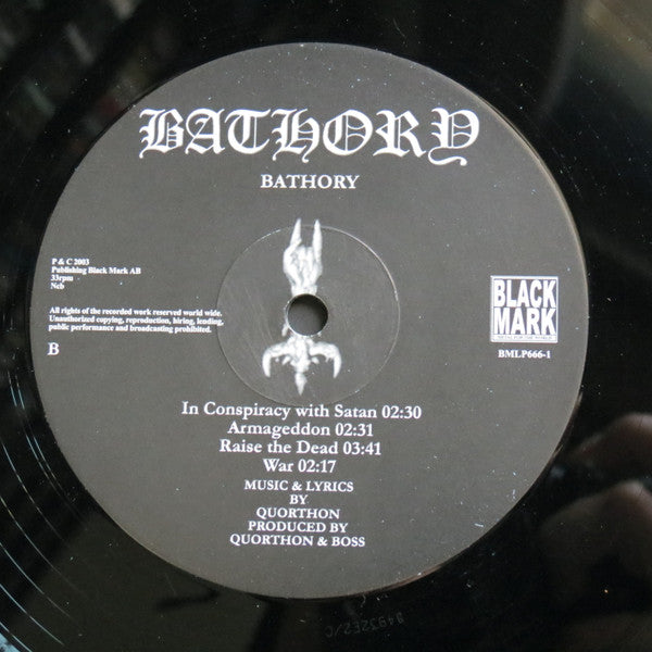 Bathory : Bathory (LP, Album, RE, RM)