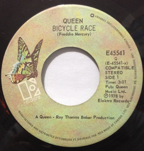 Queen : Bicycle Race / Fat Bottomed Girls (7", Single)