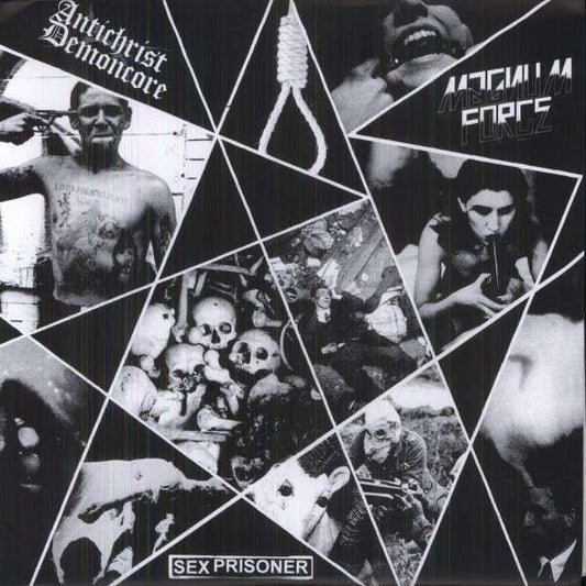 Antichrist Demoncore* / Magnum Force (7) / Sex Prisoner : Antichrist Demoncore / Magnum Force / Sex Prisoner (10", S/Sided, Etch, RP, Whi)