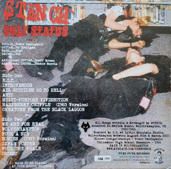 Stench (4) : Cult Status (LP, Album, Ltd, Num)