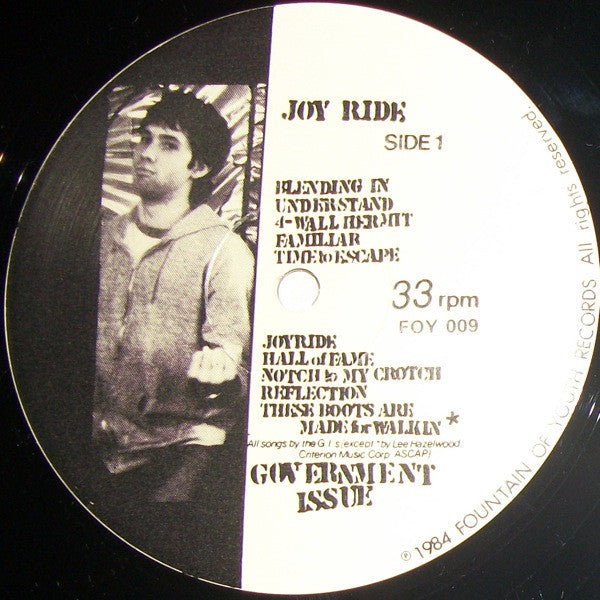 Government Issue : Joy Ride (LP, Album, RP)