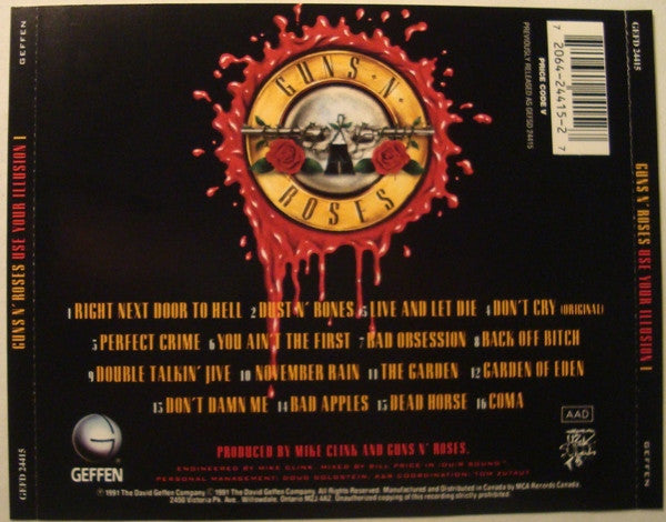 Guns N' Roses : Use Your Illusion I (CD, Album, RE)