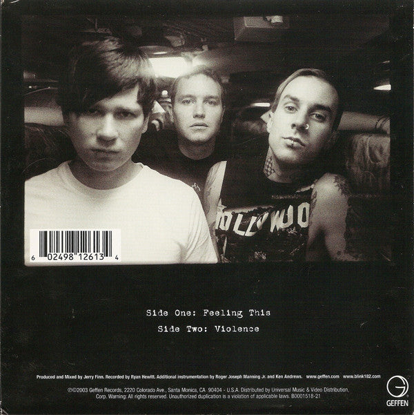 Blink-182 : Feeling This (7", Single)