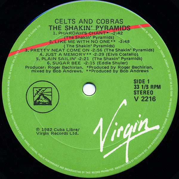 The Shakin' Pyramids : Celts And Cobras (LP, Album)