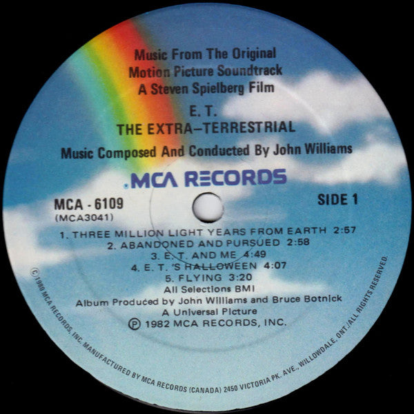 John Williams (4) : E.T. The Extra-Terrestrial (Music From The Original Motion Picture Soundtrack) (LP, Album)