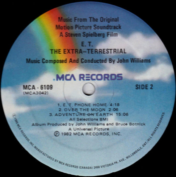 John Williams (4) : E.T. The Extra-Terrestrial (Music From The Original Motion Picture Soundtrack) (LP, Album)