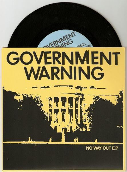 Government Warning : No Way Out E.P. (7", EP, RP, Yel)