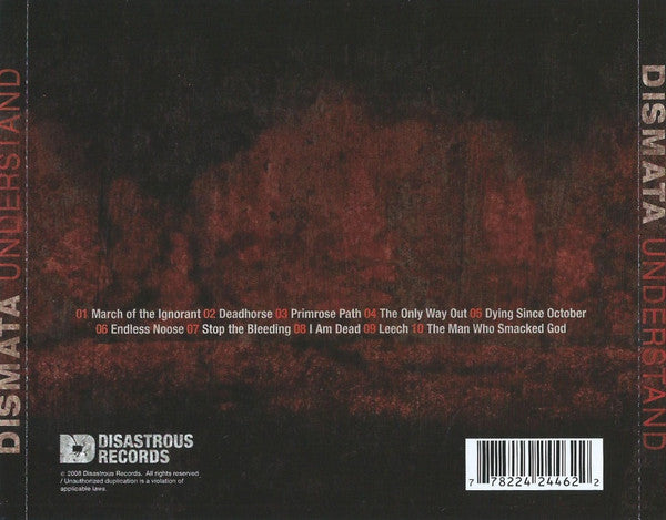 Dismata : Understand (CD, Album, RM)