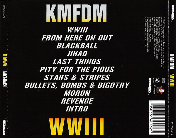 KMFDM : WWIII (CD, Album)
