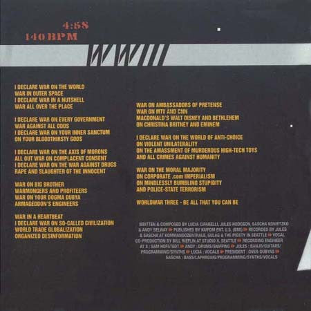 KMFDM : WWIII (CD, Album)