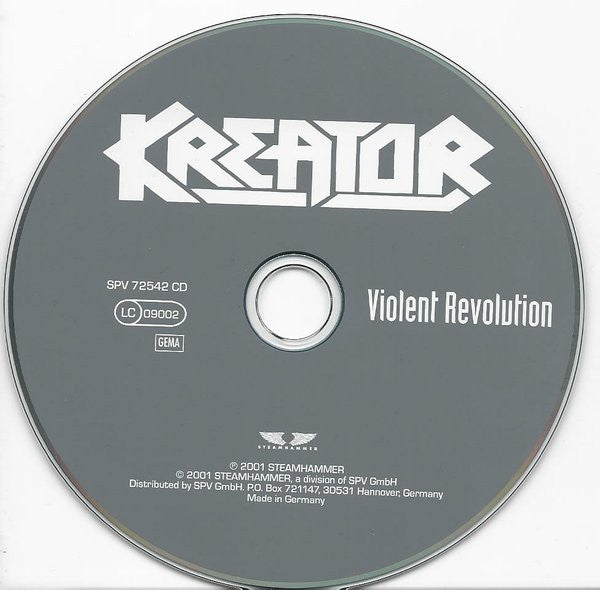 Kreator : Violent Revolution (CD, Album, RP)
