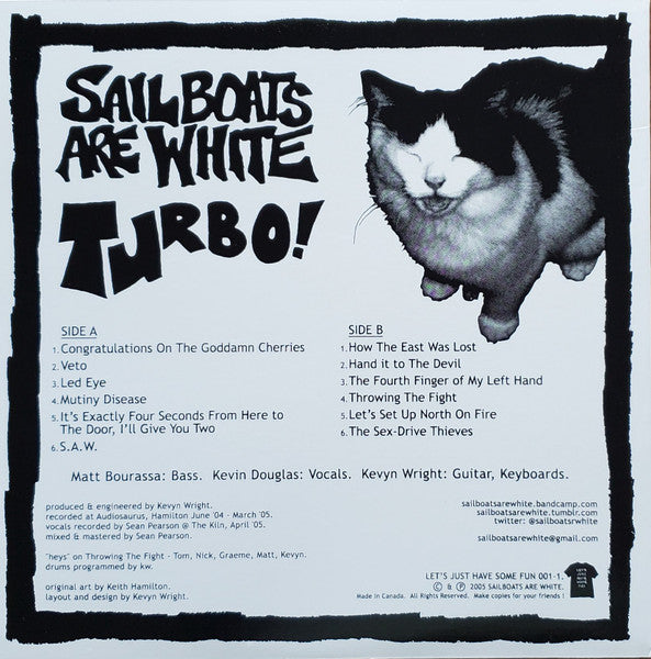 Sailboats Are White : Turbo! (LP, RE)