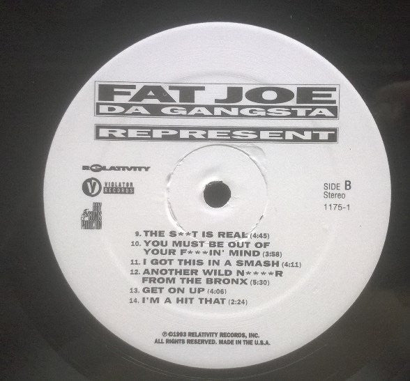 Fat Joe Da Gangsta* : Represent (LP, Album, RP)