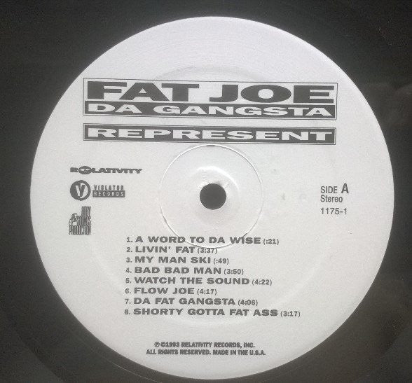 Fat Joe Da Gangsta* : Represent (LP, Album, RP)
