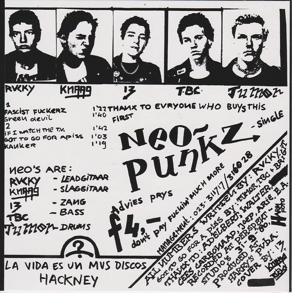 Neo Punkz : Fascist Fuckerz (7", RE)