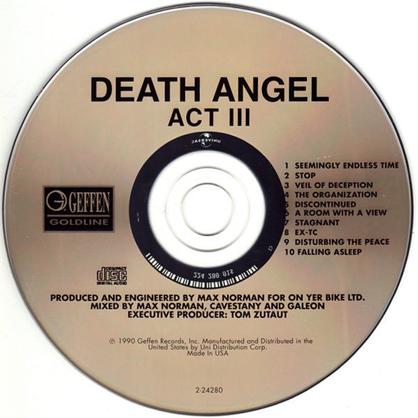 Death Angel (2) : Act III (CD, Album, RE, RP)