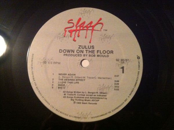 The Zulus (2) : Down On The Floor (LP, Album)