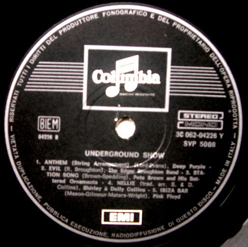 Various : Underground Show (LP, Album, Comp)