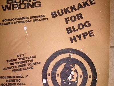 Born Wrong : Bukkake For Blog Hype (2x7", RSD, Comp, Ltd, Num, Whi)