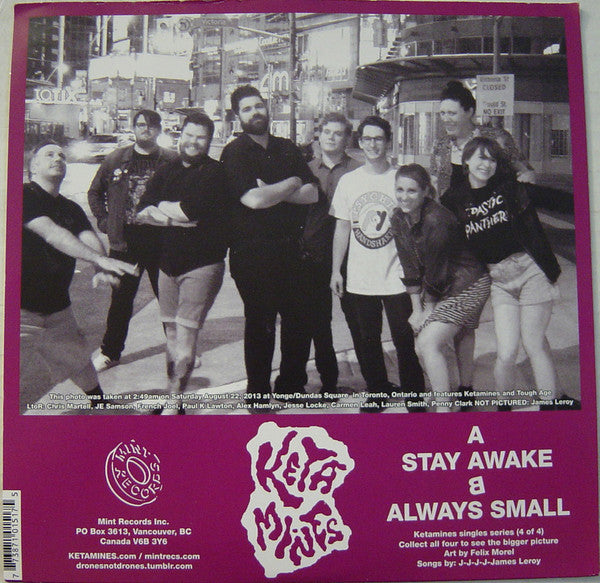 Ketamines : Stay Awake / Always Small (7")