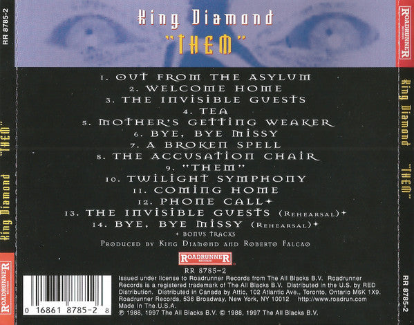 King Diamond : "Them" (CD, Album, RE, RM, Gol)