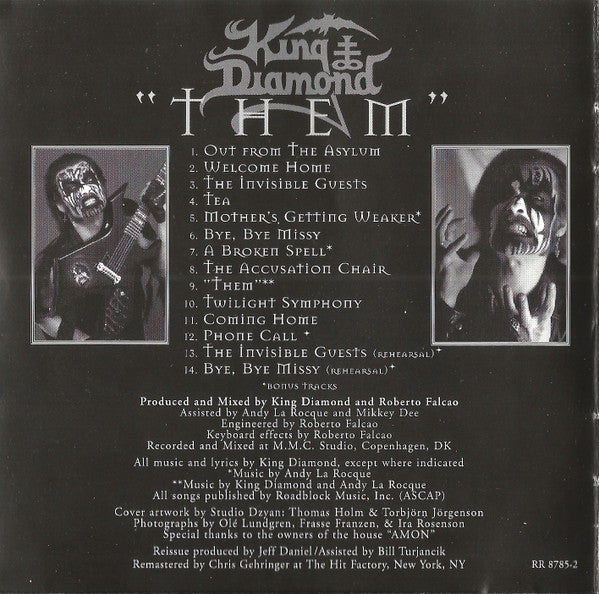 King Diamond : "Them" (CD, Album, RE, RM, Gol)