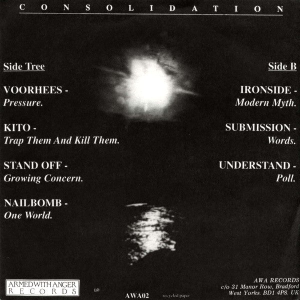 Various : Consolidation (A UK Hardcore Compilation EP.) (7", Comp)