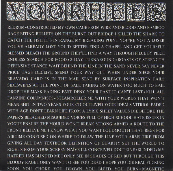 Voorhees : Bookburner (7")
