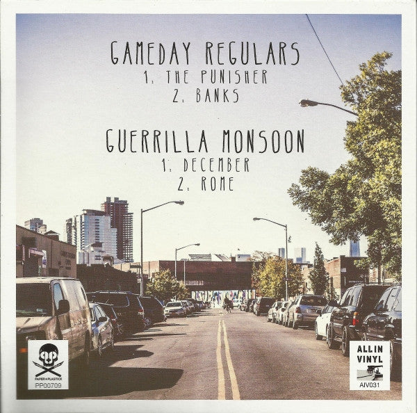 Gameday Regulars / Guerrilla Monsoon : Gameday Regulars / Guerrilla Monsoon (7")