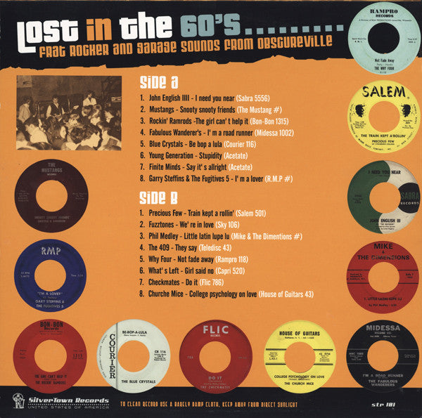 Various - "Lost In The 60's (Frat Rocker And Garage Sounds From Obscureville)" LP