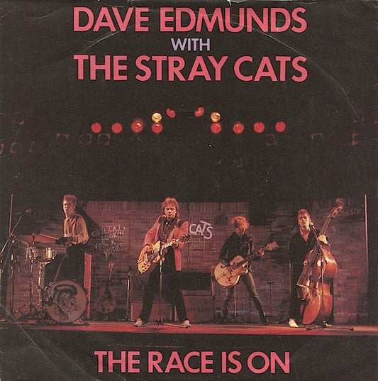 Dave Edmunds With The Stray Cats* : The Race Is On (7", Single)