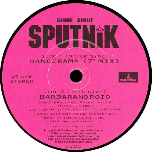 Sigue Sigue Sputnik : Dancerama (7", Single)