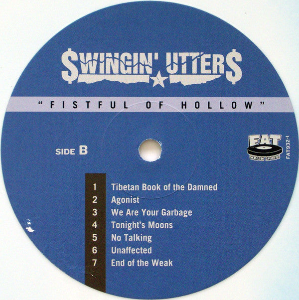 Swingin' Utters : Fistful Of Hollow (LP, Album, Bab)