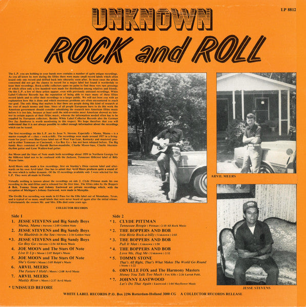 Various : Unknown Rock And Roll (LP, Comp)