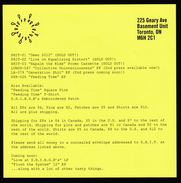S.H.I.T. (3) : Feeding Time (7", EP)