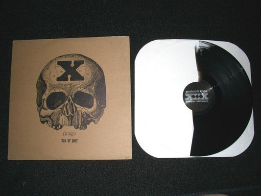 Acrid : Sea Of Shit (LP, Album, Whi)