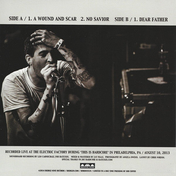 Defeater : Live at TIHC (7", Ltd)