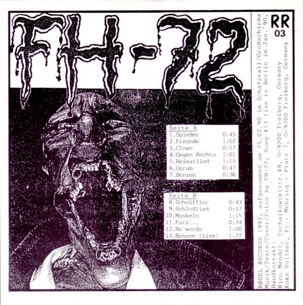 FH-72 : Demo '89/'90 (7", EP, Gre)