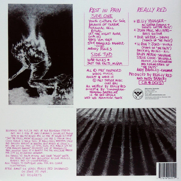 Really Red : Rest In Pain (LP, Album, RE, RM)