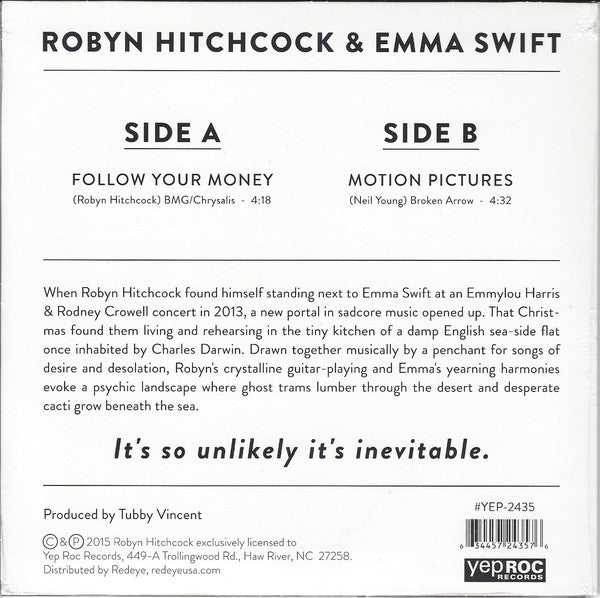 Robyn Hitchcock & Emma Swift : Follow Your Money (7", RSD, Single)