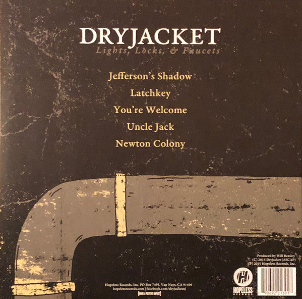 Dryjacket : Lights, Locks, & Faucets (LP, S/Sided, EP, Etch)